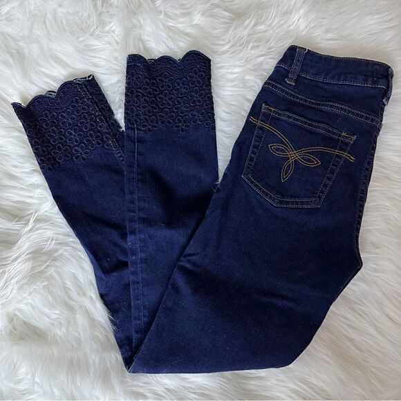 ᴇᴜᴄ ᴛᴇᴅ ʙᴀᴋᴇʀ ᴄʀᴏᴘᴘᴇᴅ ᴍɪᴅ-ʀɪꜱᴇ ᴅᴇɴɪᴍ - Picture 1 of 16